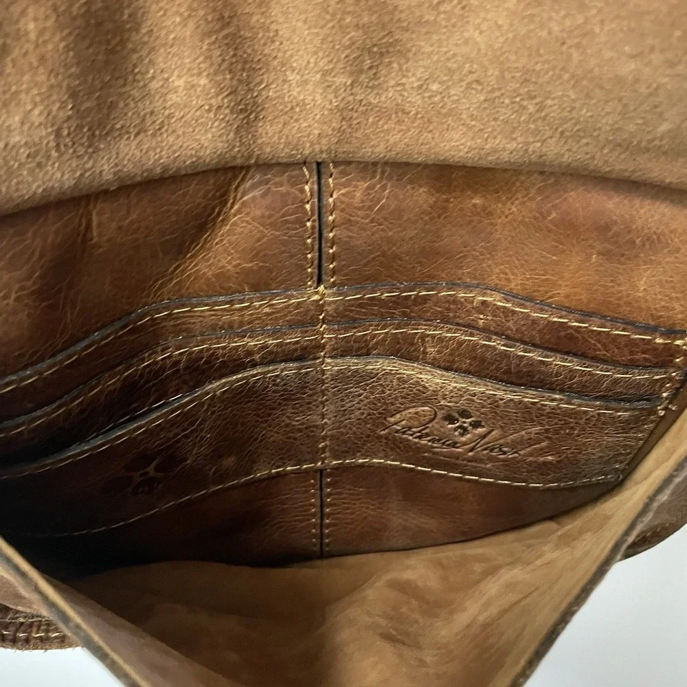 Patricia Nash Camila Leather Crossbody‎ Bag Purse Distressed Boho Cowgirl B8